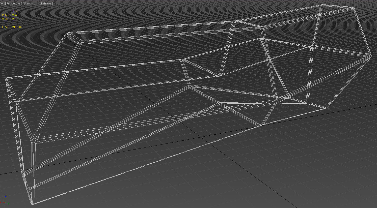 Modern plastic outdoor bench 3D model_27