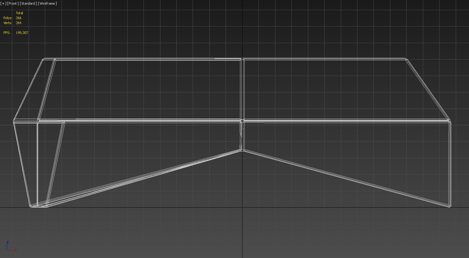 Modern plastic outdoor bench 3D model_23