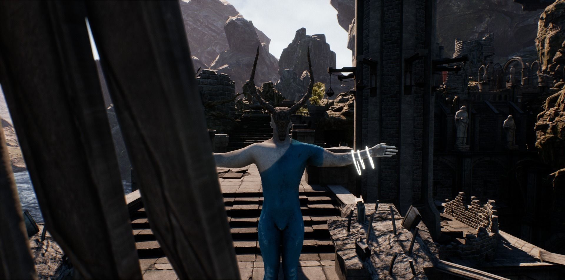 Skull Cultist 3d LowPoly Model Low-poly 3D model_2