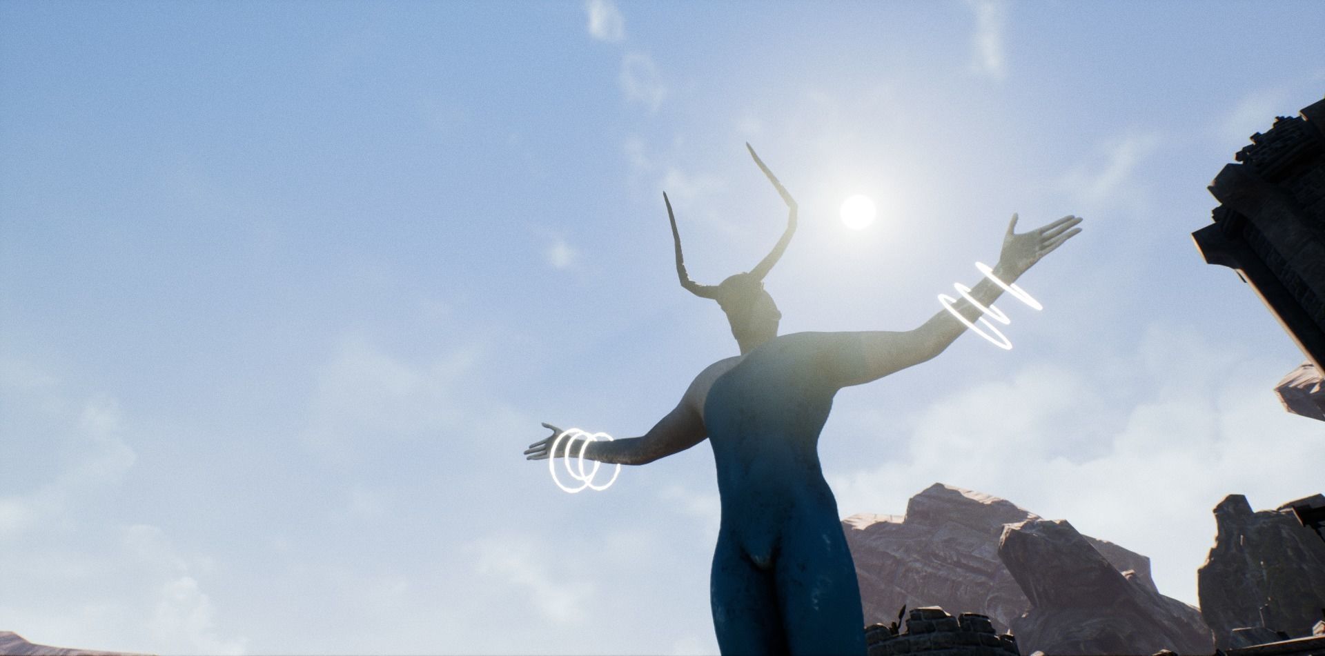 Skull Cultist 3d LowPoly Model Low-poly 3D model_1