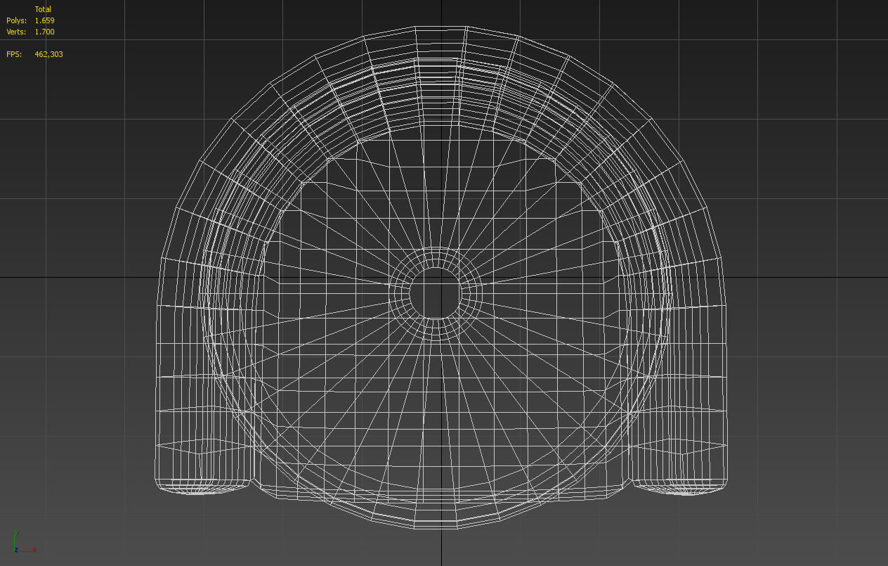 White fabric rotating armchair 3D model_16