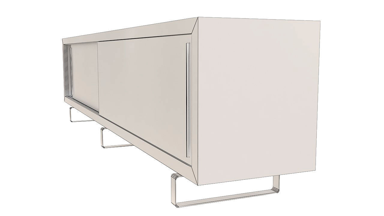 Console table tv stand 3D model_9