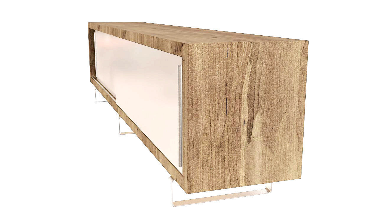 Console table tv stand 3D model_4