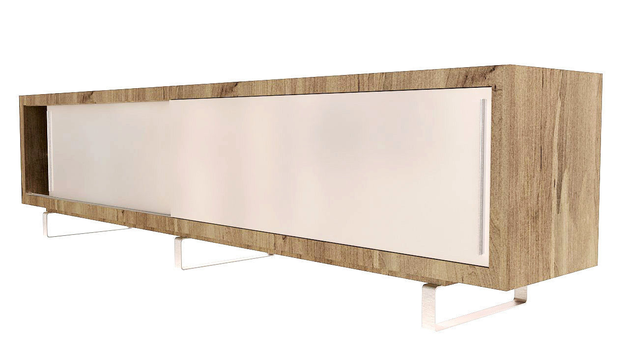 Console table tv stand 3D model_3