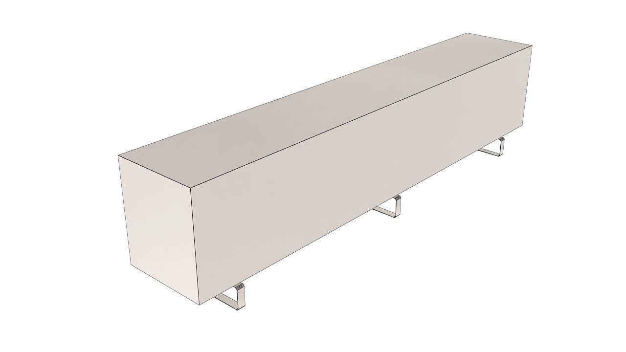 Console table tv stand 3D model_10