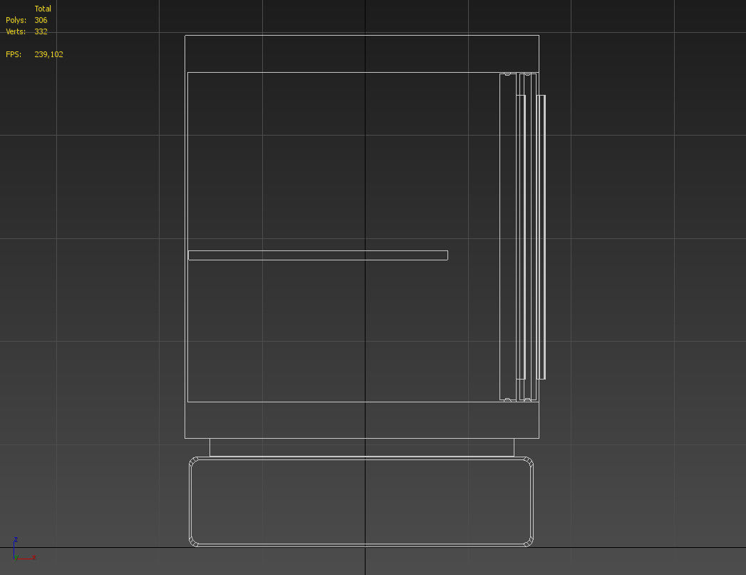 Console table tv stand 3D model_14