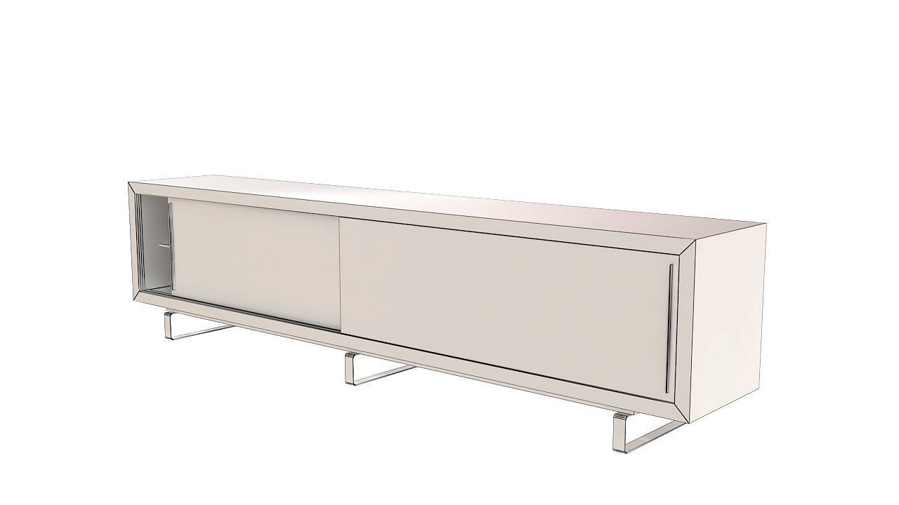 Console table tv stand 3D model_8