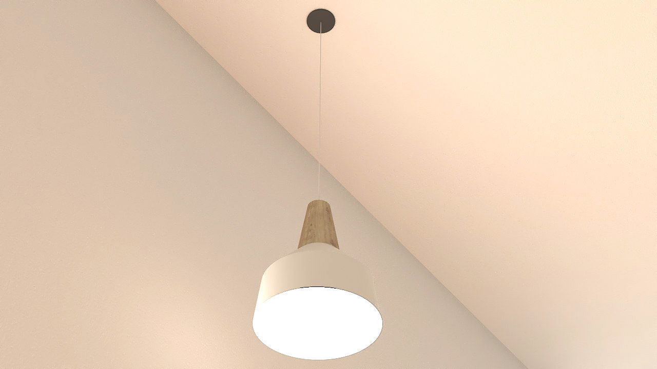 Hanging lights Lamp set 3D model_5