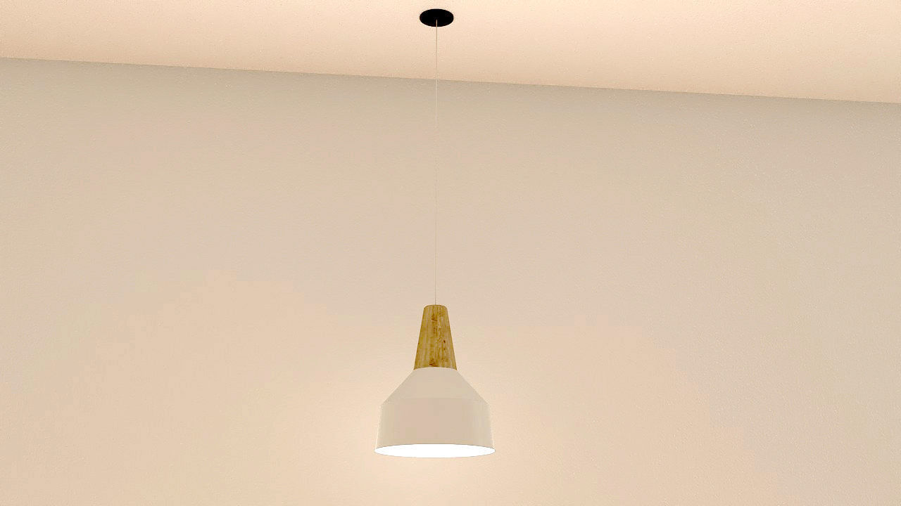 Hanging lights Lamp set 3D model_4