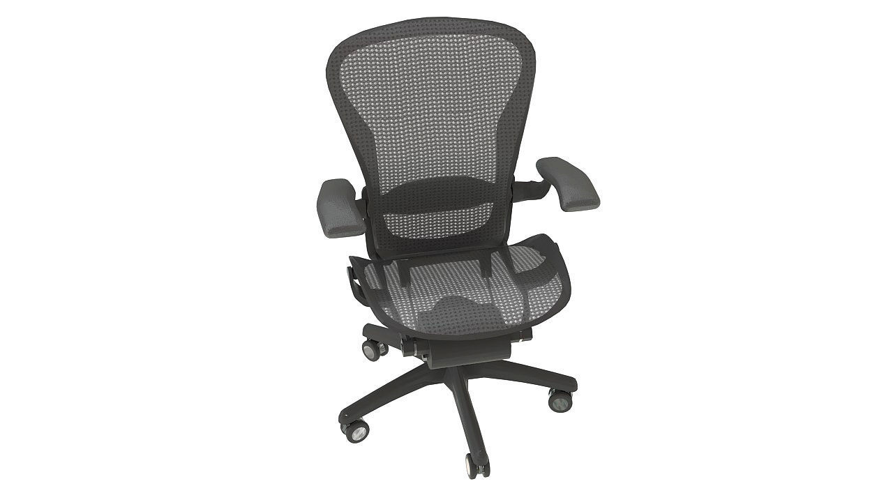 Aeron office chair - Herman Miller 3D model_3