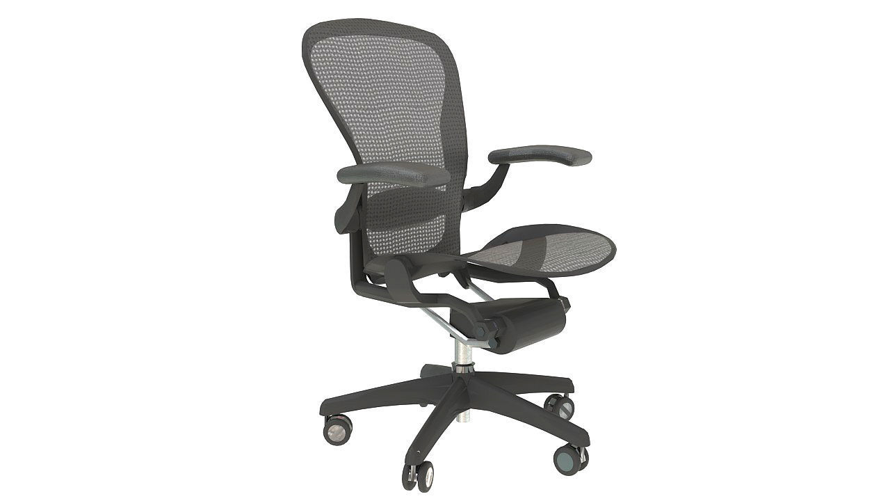 Aeron office chair - Herman Miller 3D model_4