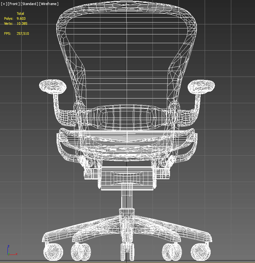 Aeron office chair - Herman Miller 3D model_17