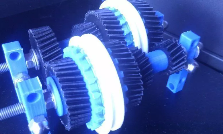 four speed gearbox Free 3D print model_0