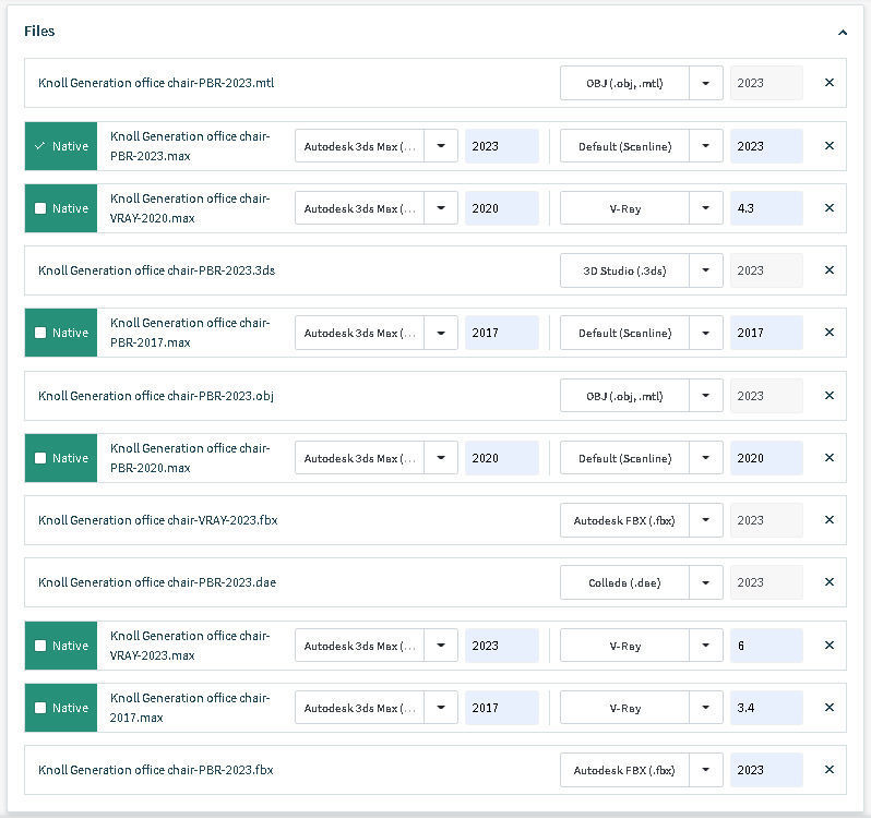 Knoll Generation office chair 3D model_21