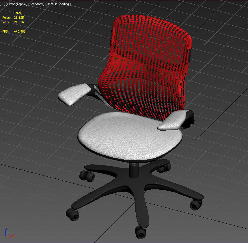 Knoll Generation office chair 3D model_20