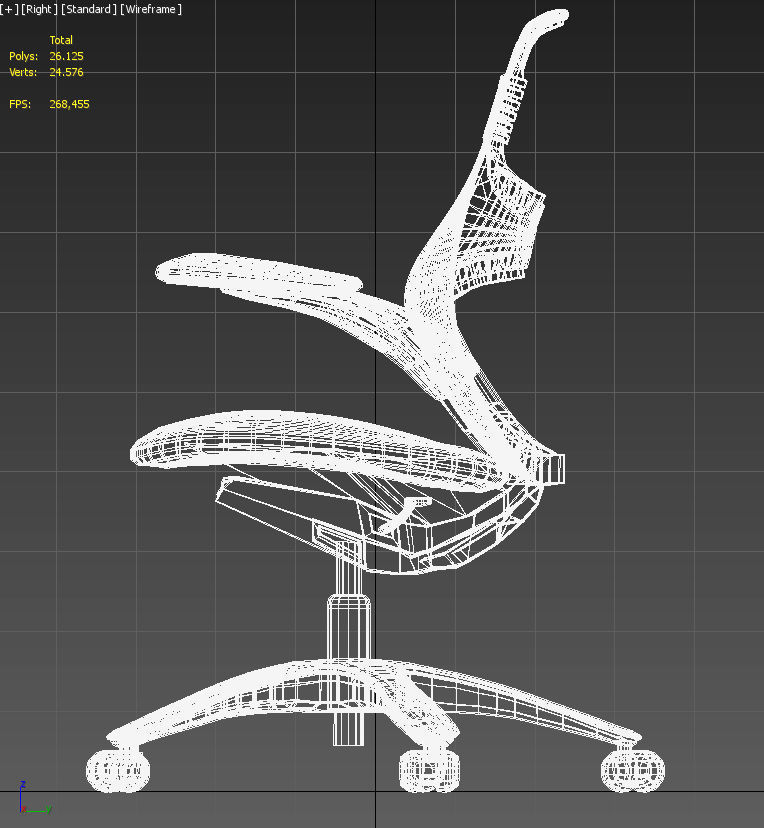 Knoll Generation office chair 3D model_17