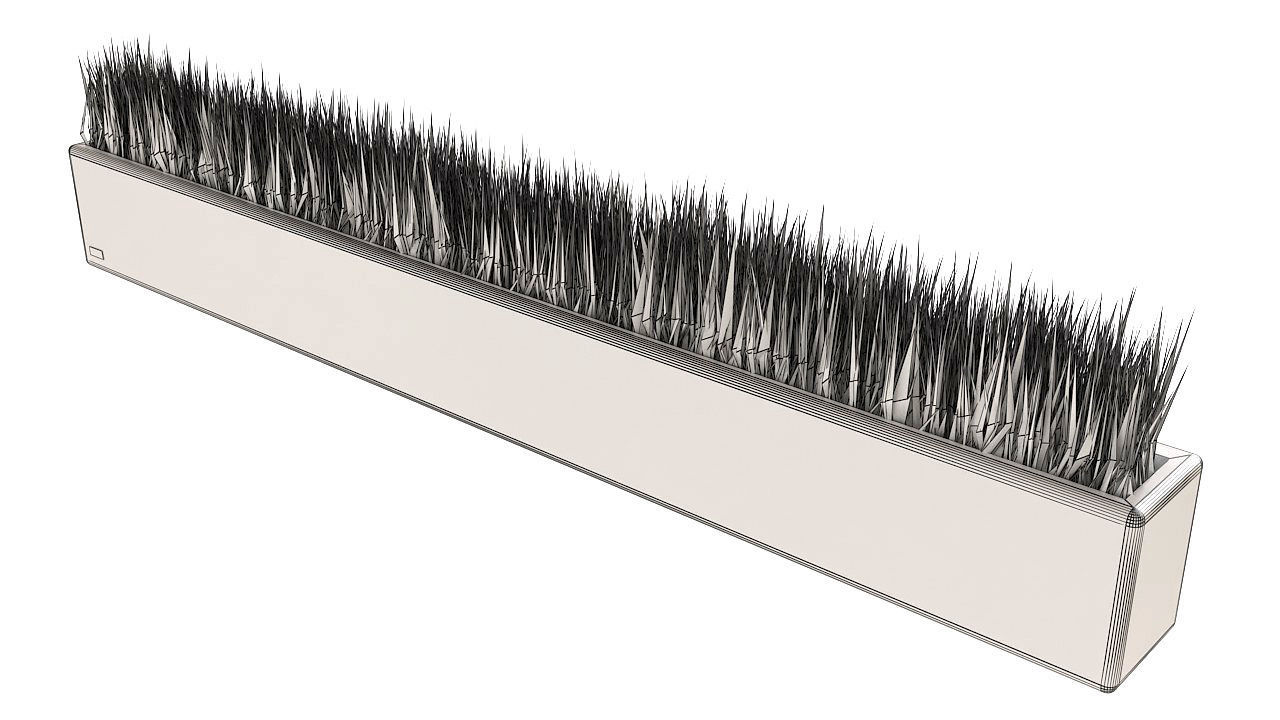 Artificial grass wooden pot 3D model_8