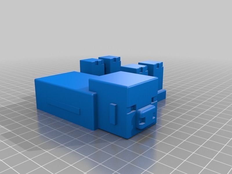 Minecraft pig rounded Free 3D print model_1