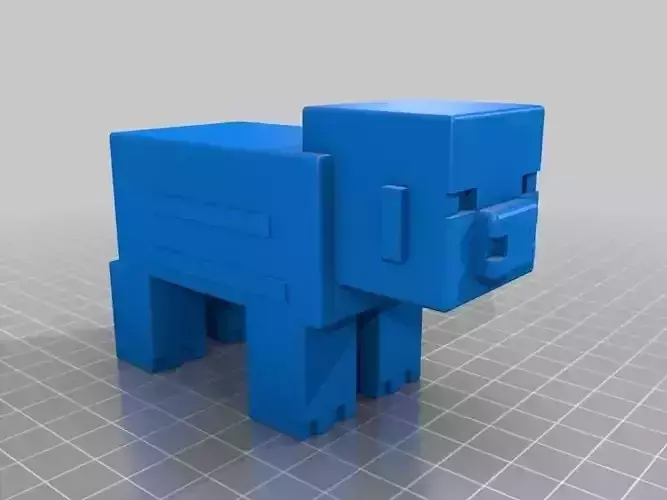Minecraft pig rounded