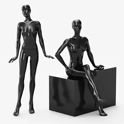 Female mannequin 3D model