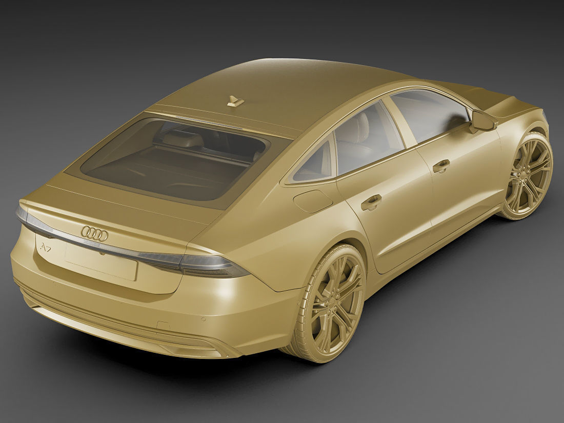 Audi A7 Sportback 2018 3D model CGTrader Audi A7 Sportback 2018 3D model CGTrader