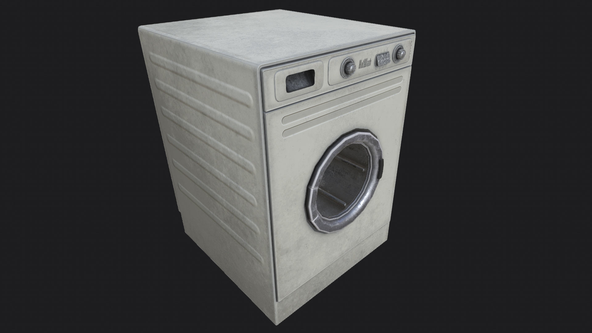 Washing Machine PBR Low-poly 3D model_2