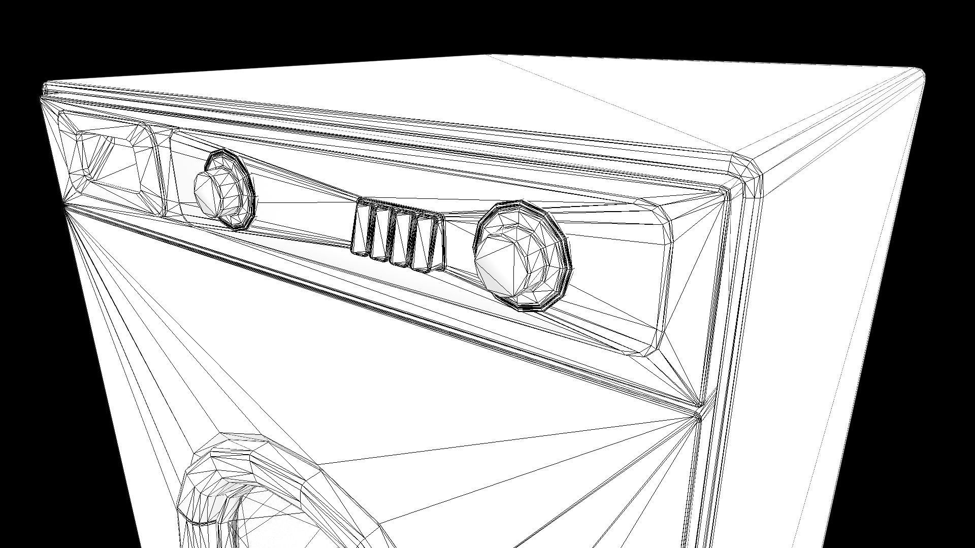 Washing Machine PBR Low-poly 3D model_4