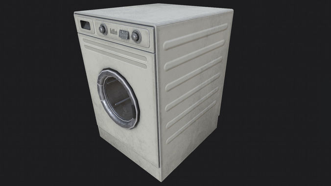 Washing Machine PBR Low-poly 3D model