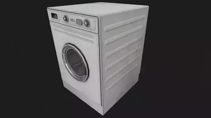 Washing Machine PBR Low-poly 3D model