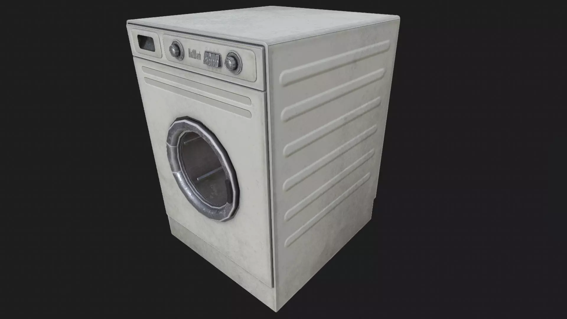 Washing Machine PBR Low-poly 3D model_0