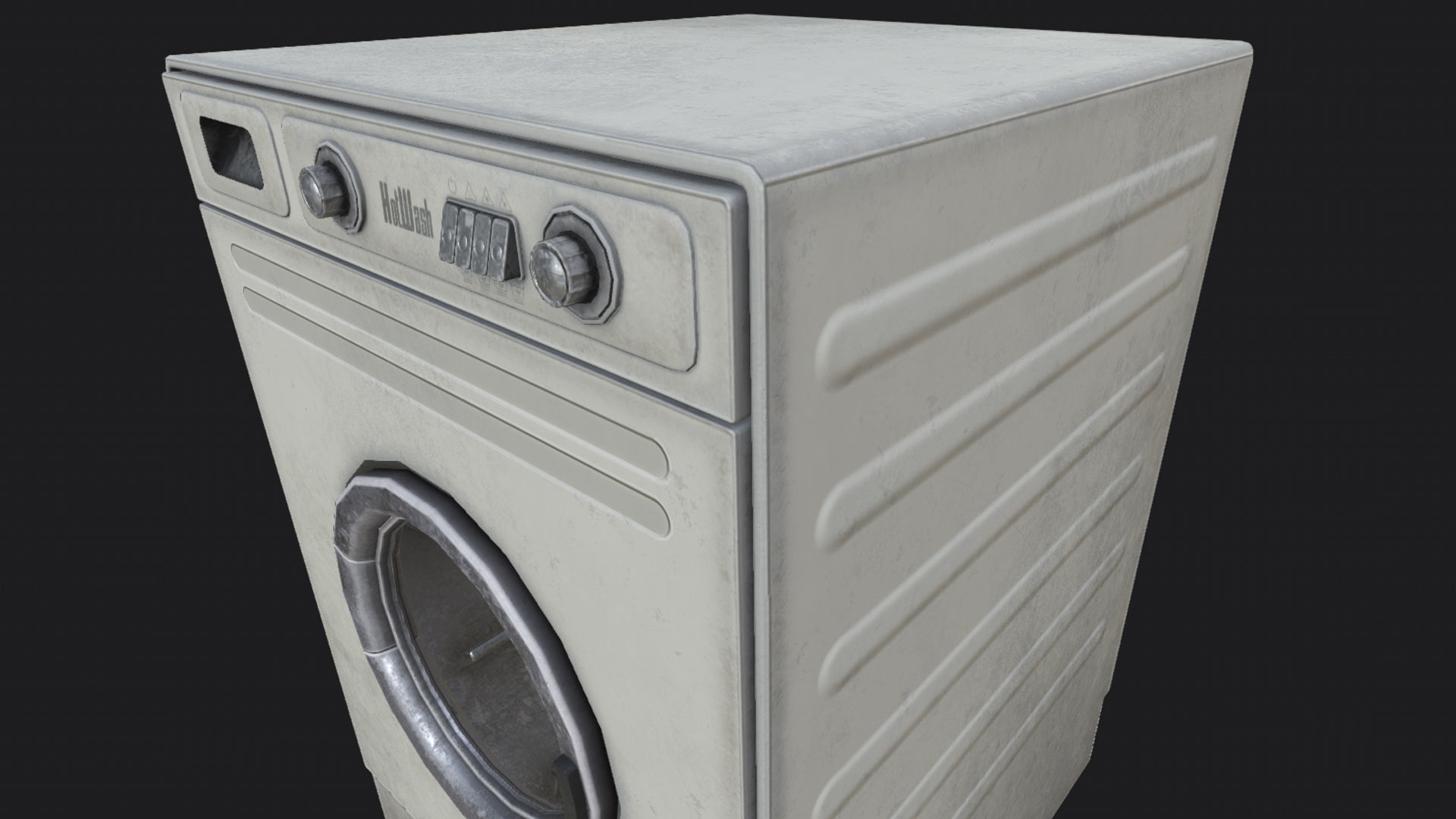 Washing Machine PBR Low-poly 3D model_1
