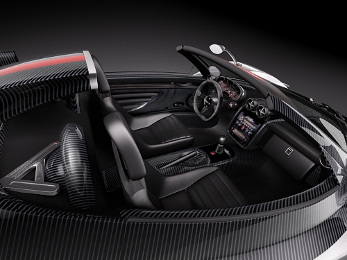 Pagani Zonda Cinque Roadster 2010 3D Model 3D model_6