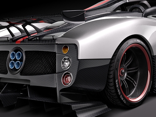 Pagani Zonda Cinque Roadster 2010 3D Model 3D model_5