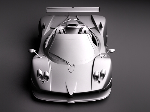 Pagani Zonda Cinque Roadster 2010 3D Model 3D model_14
