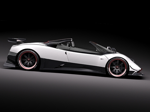 Pagani Zonda Cinque Roadster 2010 3D Model 3D model_8