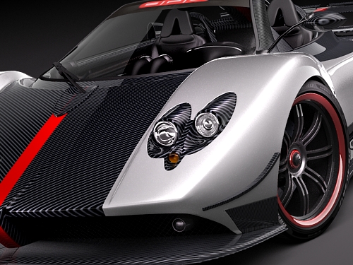 Pagani Zonda Cinque Roadster 2010 3D Model 3D model_2