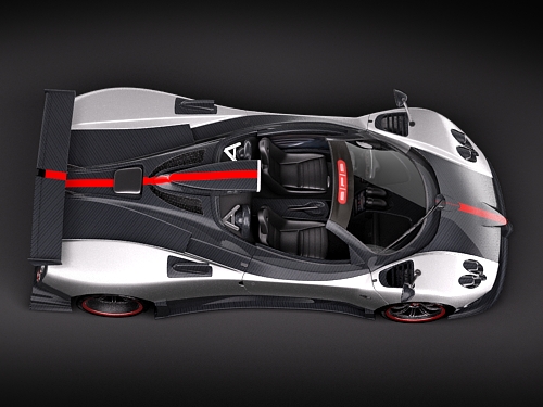 Pagani Zonda Cinque Roadster 2010 3D Model 3D model_7