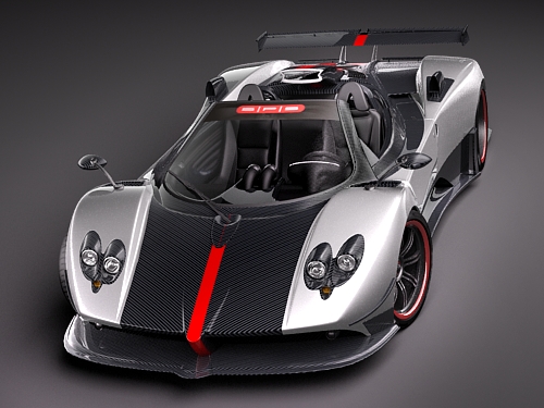 Pagani Zonda Cinque Roadster 2010 3D Model 3D model_1