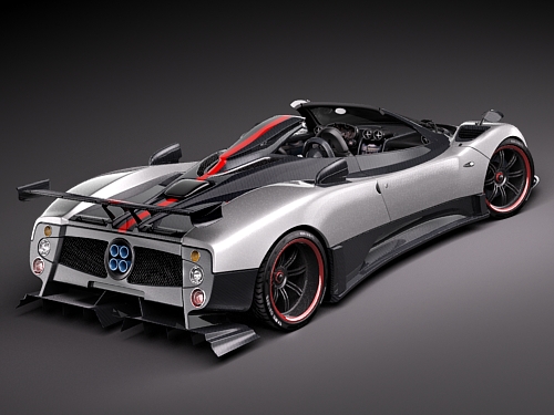Pagani Zonda Cinque Roadster 2010 3D Model 3D model_3