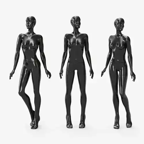 Manikin female glossy 3D model