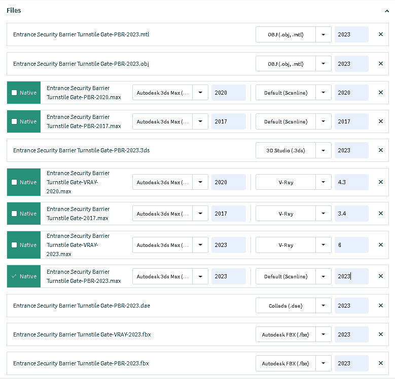 Entrance Security Barrier Turnstile Gate 3D model_20