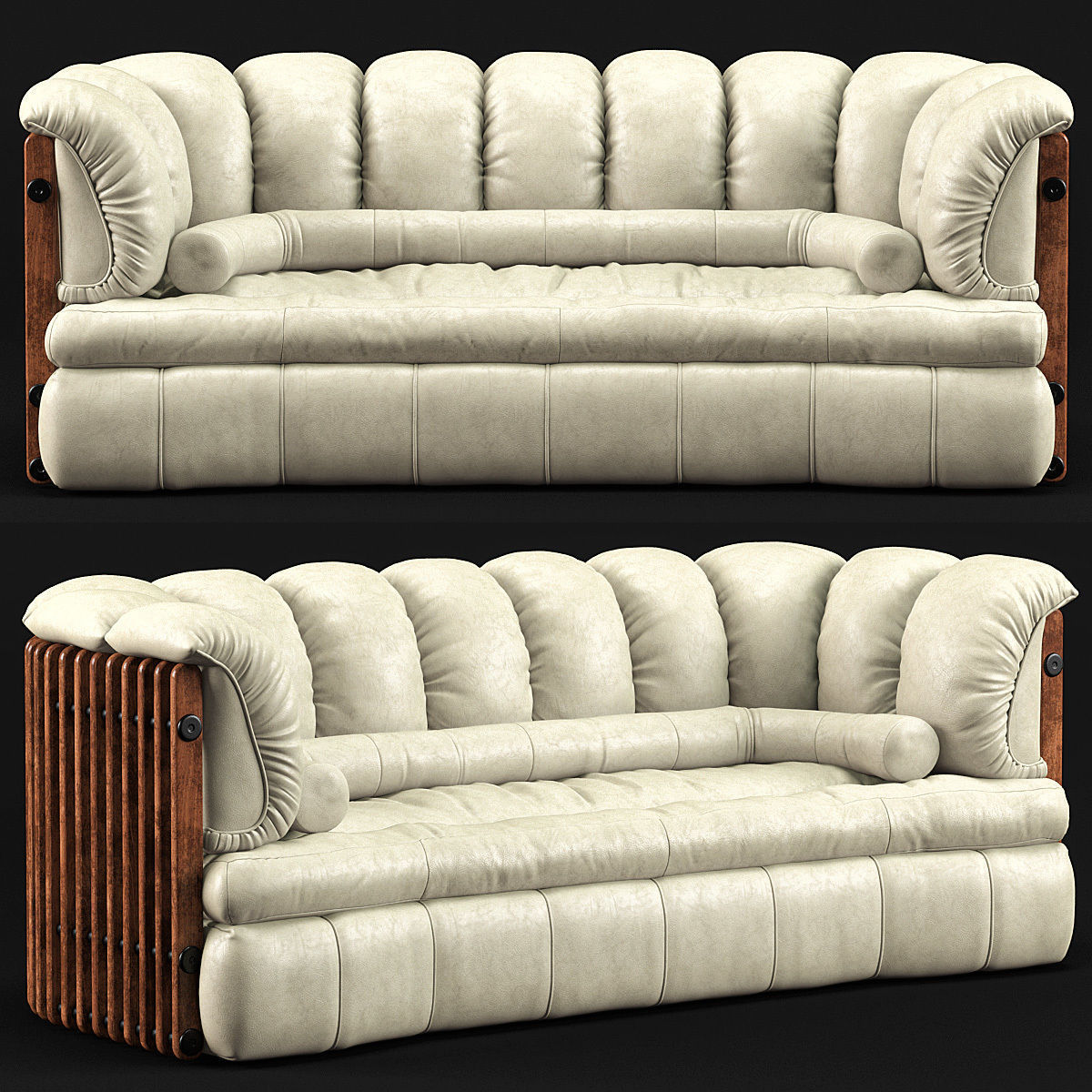Isle DPalm 3 Seater Sofa by Pacific Green 3D model_1
