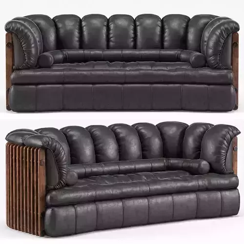 Isle DPalm 3 Seater Sofa by Pacific Green 3D model