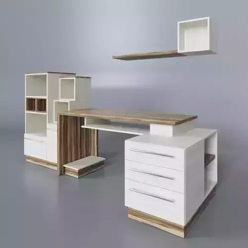 Table in the office Free low-poly 3D model