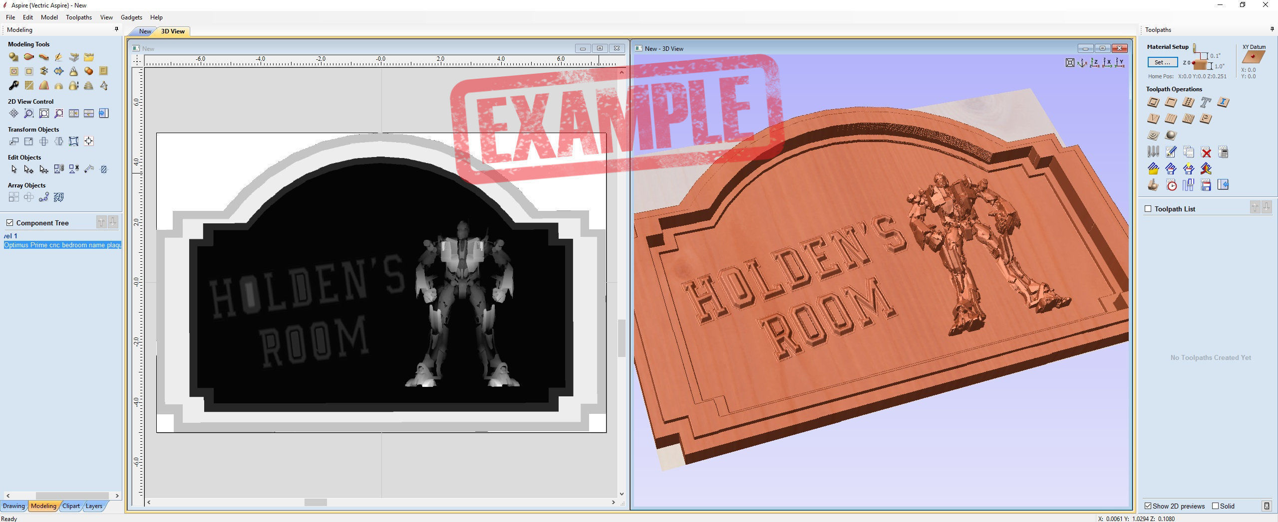 Optimus Prime Bedroom Door Sign Template - 2 versions 3D print model_5