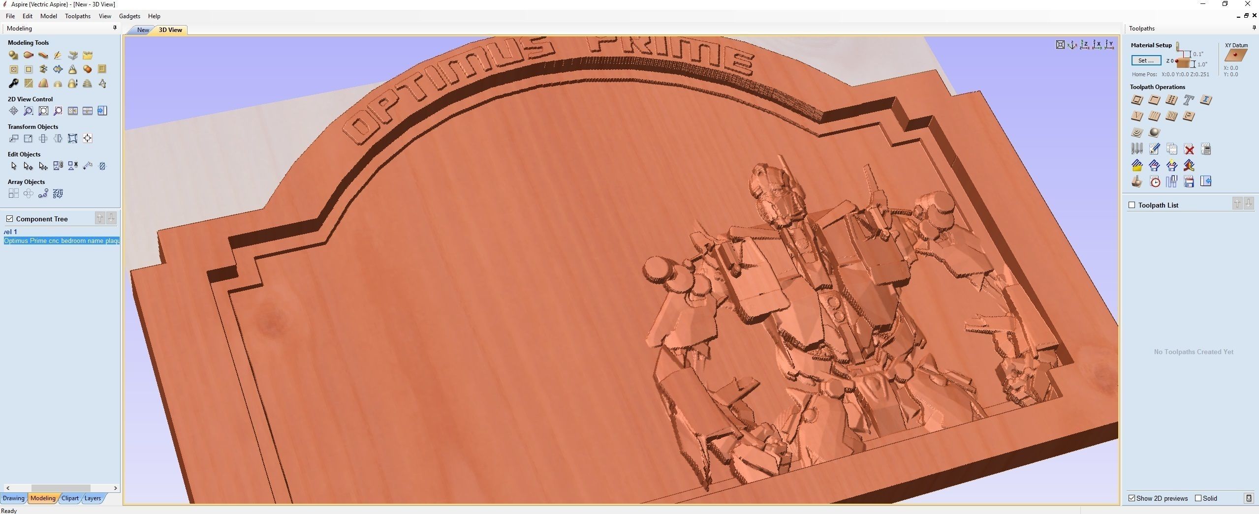 Optimus Prime Bedroom Door Sign Template - 2 versions 3D print model_9