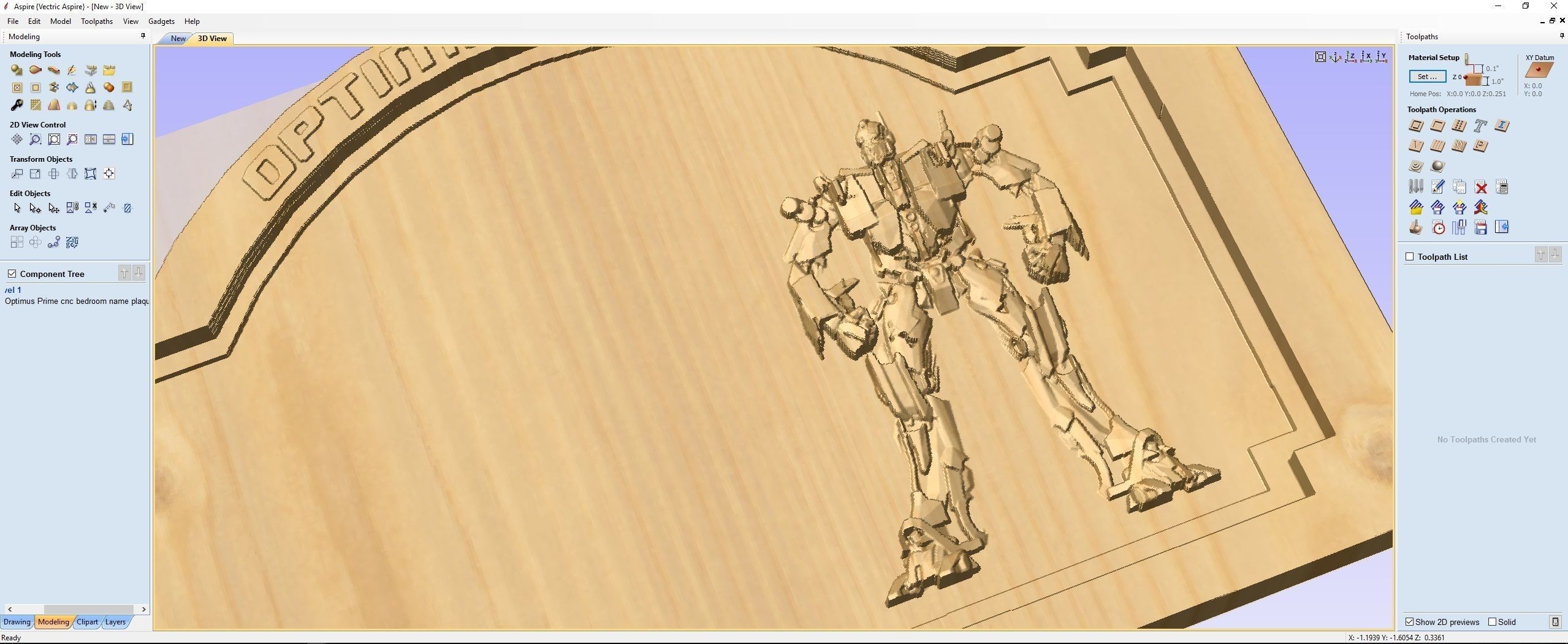 Optimus Prime Bedroom Door Sign Template - 2 versions 3D print model_7