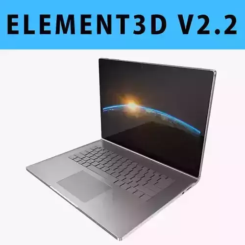 3D model Microsoft Surface Book 2
