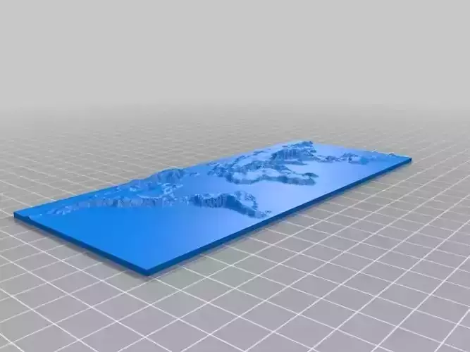 World Map Free 3D print model
