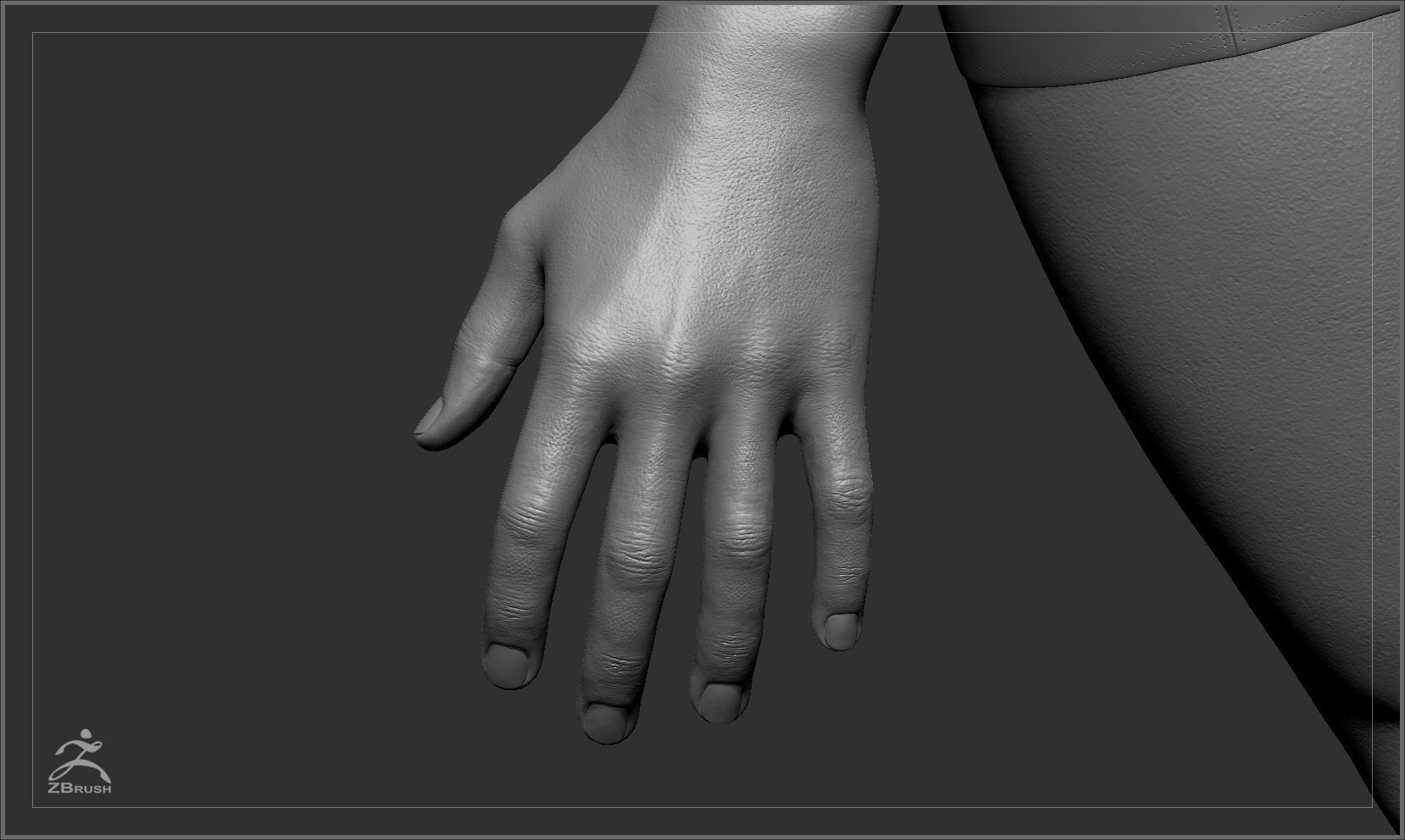 Average Male Body  Low-poly 3D model_45